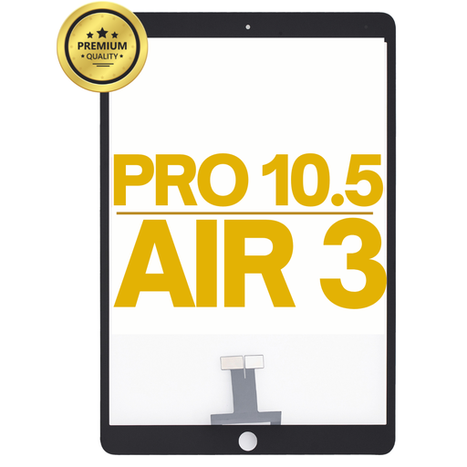 [IPADPRO-10.5-TOUCH-BLACK] DIGITIZER COMPATIBLE FOR IPAD AIR 3 / IPAD PRO 10.5'' / A2152 A2153 A2123 A1709 A1701 A1852 GLASS SEPARATION REQUIRED BLACK PREMIUM