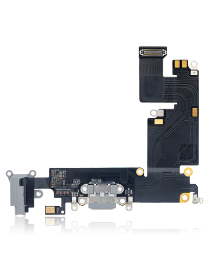 [IP6P-CP-B] CHARGING PORT FLEX CABLE COMPATIBLE FOR IPHONE 6 PLUS BLACK COLOR (PREMIUM)