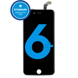 [IP6P-LCD-B-STANDARD] LCD ASSEMBLY COMPATIBLE FOR IPHONE 6 PLUS WITH STEEL PLATE PRE INSTALED BLACK STANDARD