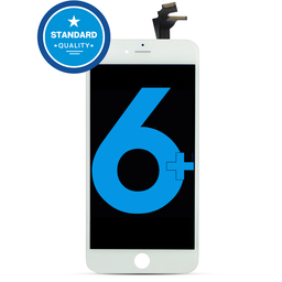 [IP6P-LCD-W-STANDARD] LCD ASSEMBLY WITH STEEL PLATE PRE INSTALLED COMPATIBLE FOR IPHONE 6 PLUS WHITE STANDARD
