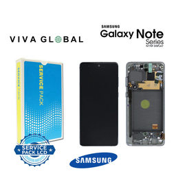 [N10LITE-LCD-SILVER-F-SAMSUNG] SAMSUNG ORIGINAL SERVICE PACK LCD WITH FRAME GH82-22055B GH82-22193B GH82-22194B GH82-22192B SM-N770 NOTE 10 LITE AURA GLOW SILVER COLOR