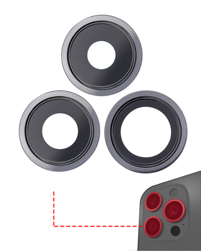 [IP13PRO-13PROMAX-BACKLENS-GLASS] BACK CAMERA LENS GLASS ONLY WITH ADHESIVE COMPATIBLE FOR IPHONE 13 PRO MAX / 13 PRO PREMIUM