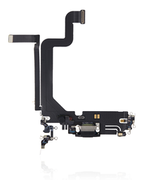 [IP14PROMAX-BLACK-CP] CHARGING PORT FLEX CABLE COMPATIBLE FOR IPHONE 14 PRO MAX BLACK PREMIUM