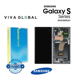 [S23ULTRA-LCD-GREEN-F-SAMSUNG] SAMSUNG ORIGINAL SERVICE PACK LCD WITH FRAME S23 ULTRA 5G 2023 SM-S918 GREEN