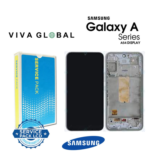 [A54-LCD-W-F-SAMSUNG] SAMSUNG ORIGINAL SERVICE PACK LCD WITH FRAME WHITE COLOR A546 A54 2023 5G GH82-31231B