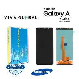 [A750-LCD-B-SAMSUNG] SAMSUNG ORIGINAL SERVICE PACK LCD A7 2018 SM-A750 GH96-12078A BLACK