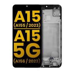 [A15-LCD-B-F-SAMSUNG] A15 4G/5G 2023 SAMSUNG ORIGINAL SERVICE PACK (SM-A155/A156) BLACK (With Frame) LCD GH82-33637A/33638A/33831A