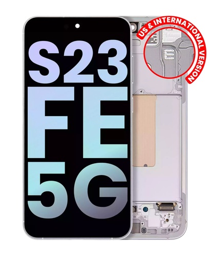 [S23FE-LCD-WHITE-F-PREMIUM] OLED LCD ASSEMBLY WITH FRAME COMPATIBLE FOR SAMSUNG S23 FE 5G PREMIUM WHITE COLOR