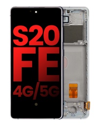 [S20FE-LCD-GREEN-F-OLED] OLED LCD ASSEMBLY WITH FRAME COMPATIBLE FOR SAMSUNG S20 FE 4G / 5G A+ GREEN COLOR