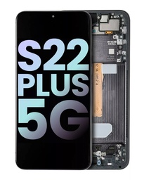 [S22P-LCD-BLACK-F-OLED] OLED LCD ASSEMBLY WITH FRAME COMPATIBLE FOR SAMSUNG S22 PLUS 5G A+ BLACK COLOR