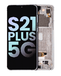[S21P-LCD-SILVER-F-OLED] OLED LCD ASSEMBLY WITH FRAME COMPATIBLE FOR SAMSUNG S21 PLUS 5G A+ SILVER COLOR