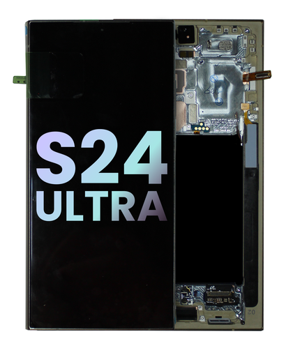 [S24ULTRA-LCD-YELLOW-F-OLED] OLED LCD ASSEMBLY WITH FRAME COMPATIBLE FOR SAMSUNG S24 ULTRA 5G A+ YELLOW COLOR