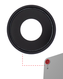 [IPXR-BACKLENS-B-GLASS] BACK CAMERA LENS GLASS ONLY WITH ADHESIVE COMPATIBLE FOR IPHONE XR BLACK PREMIUM