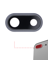 [IP8P-BACKLENS-GLASS] BACK CAMERA LENS GLASS ONLY WITH ADHESIVE COMPATIBLE FOR IPHONE 8PLUS / 7 PLUS PREMIUM