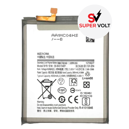 [A51-BAT-4G-SUPERVOLT] SUPERVOLT BATTERY COMPATIBLE FOR SAMSUNG A51 A515 4G 2019 (PREMIUM)