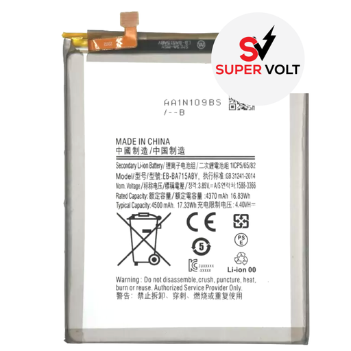 [A71-BAT-SUPERVOLT] SUPERVOLT BATTERY COMPATIBLE FOR SAMSUNG A71 A715 2020 PREMIUM