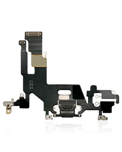 [IP11-CP-B] CHARGING PORT FLEX CABLE COMPATIBLE FOR IPHONE 11 BLACK COLOR (PREMIUM)