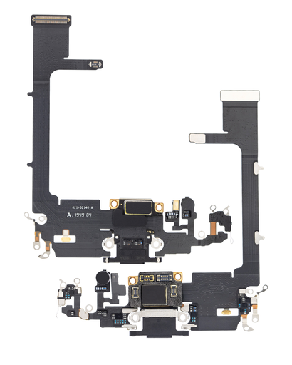 [IP11PRO-CP-B] CHARGING PORT FLEX CABLE COMPATIBLE FOR IPHONE 11 PRO BLACK COLOR (PREMIUM)