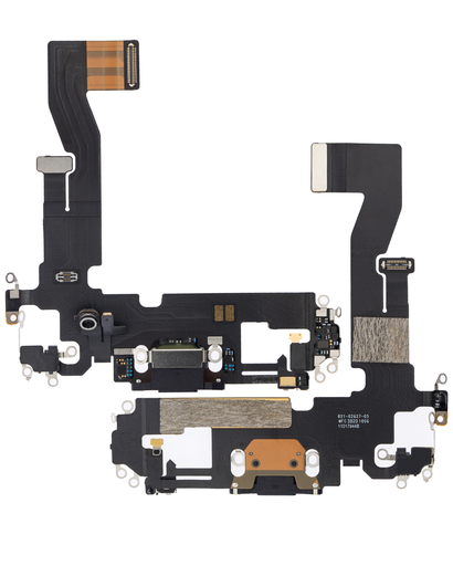 [IP12-12PRO-CP-B] CHARGING PORT FLEX CABLE COMPATIBLE FOR IPHONE 12 / 12PRO BLACK COLOR (PREMIUM)
