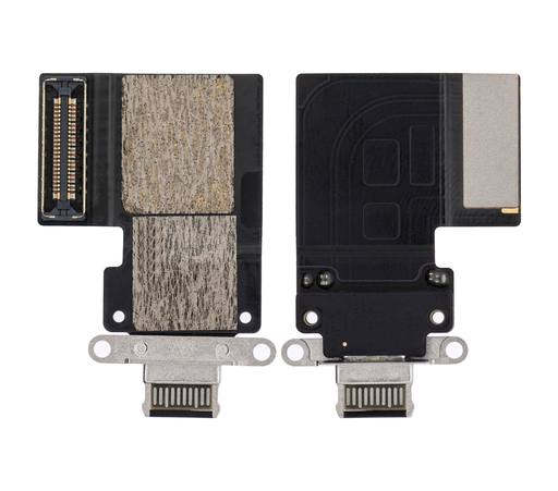 [IPADPRO-12.9-CP-GEN4-B] CHARGING PORT FLEX CABLE COMPATIBLE FOR IPAD PRO 11 1ST GEN 2018 / IPAD PRO 12.9'' 3RD GEN 2018 / IPAD PRO 4TH GEN 2020 / IPAD PRO 11 2ND GEN 2020 BLACK COLOR (PREMIUM)