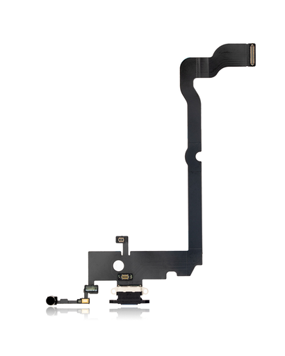 [IPXSMAX-CP-B] CHARGING PORT FLEX CABLE COMPATIBLE FOR IPHONE XS-MAX BLACK COLOR (PREMIUM)
