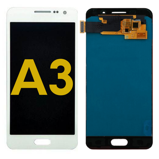 [A3-2016-LCD-W-PREMIUM] LCD ASSEMBLY WITHOUT FRAME COMPATIBLE FOR SAMSUNG A3 2016 A310 PREMIUM WHITE COLOR