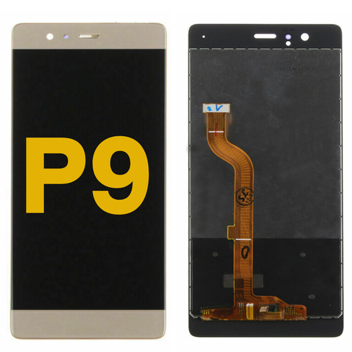 [P9-LCD-GOLD-PREMIUM] LCD ASSEMBLY WITHOUT FRAME COMPATIBLE FOR HUAWEI P 9 PREMIUM GOLD COLOR