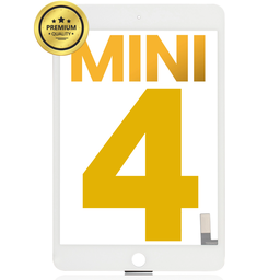 [IPADMINI4-TOUCH-W] DIGITIZER COMPATIBLE FOR IPAD MINI 4 / A1538 / A1550 / GLASS SEPARATION REQUIRED WHITE PREMIUM
