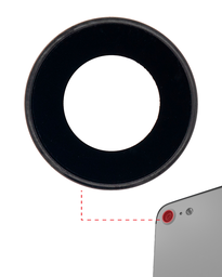 [IP7-BACKLENS-GLASS] BACK CAMERA LENS GLASS ONLY WITH ADHESIVE COMPATIBLE FOR IPHONE 7 / 8 / SE 2020 ALL COLORS PREMIUM