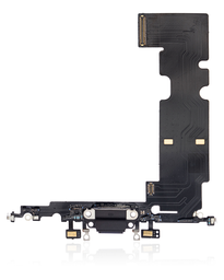 [IP8P-CP-B] CHARGING PORT FLEX CABLE COMPATIBLE FOR IPHONE 8 PLUS BLACK COLOR (PREMIUM)