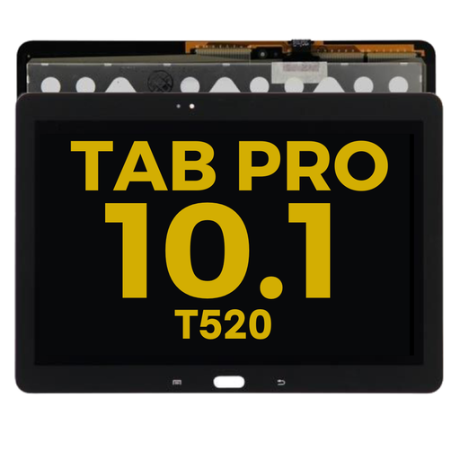 [T520-10.1-LCD-B-F-COMPLETE-PREMIUM] LCD ASSEMBLY WITH FRAME (COMPLETE) COMPATIBLE FOR SAMSUNG TAB PRO 10.1" SM-T520 PREMIUM BLACK COLOR